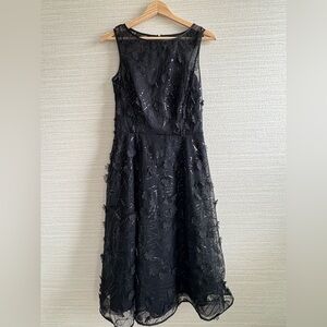 RICKIE FREEMAN TERI JON Cocktail Dress Tea Length (Size 4)